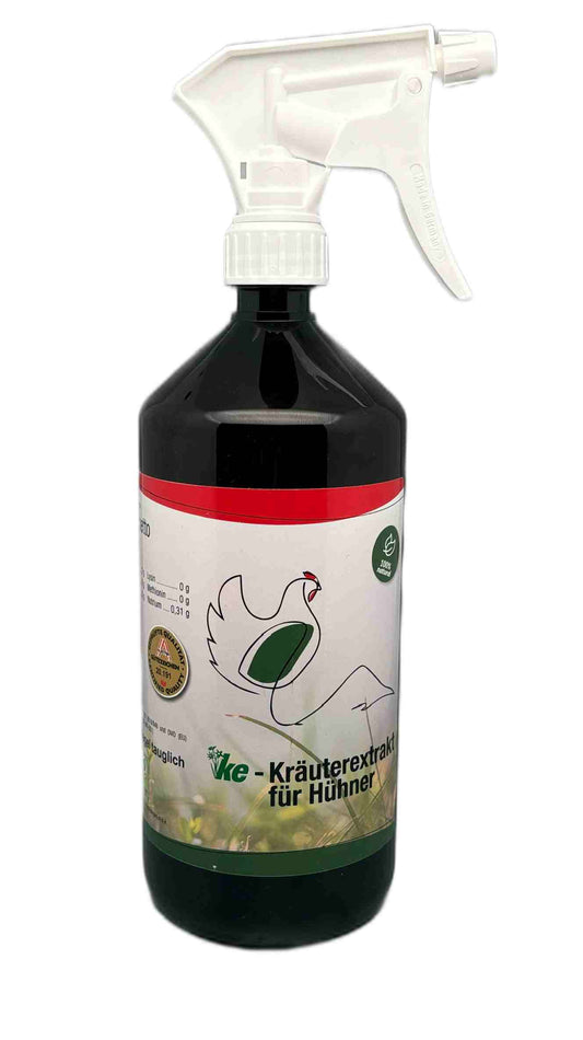 KE-Kräuterextrakt 1000ml - natürliches Wohbefinden für deine Hühner DE-ÖKO-012